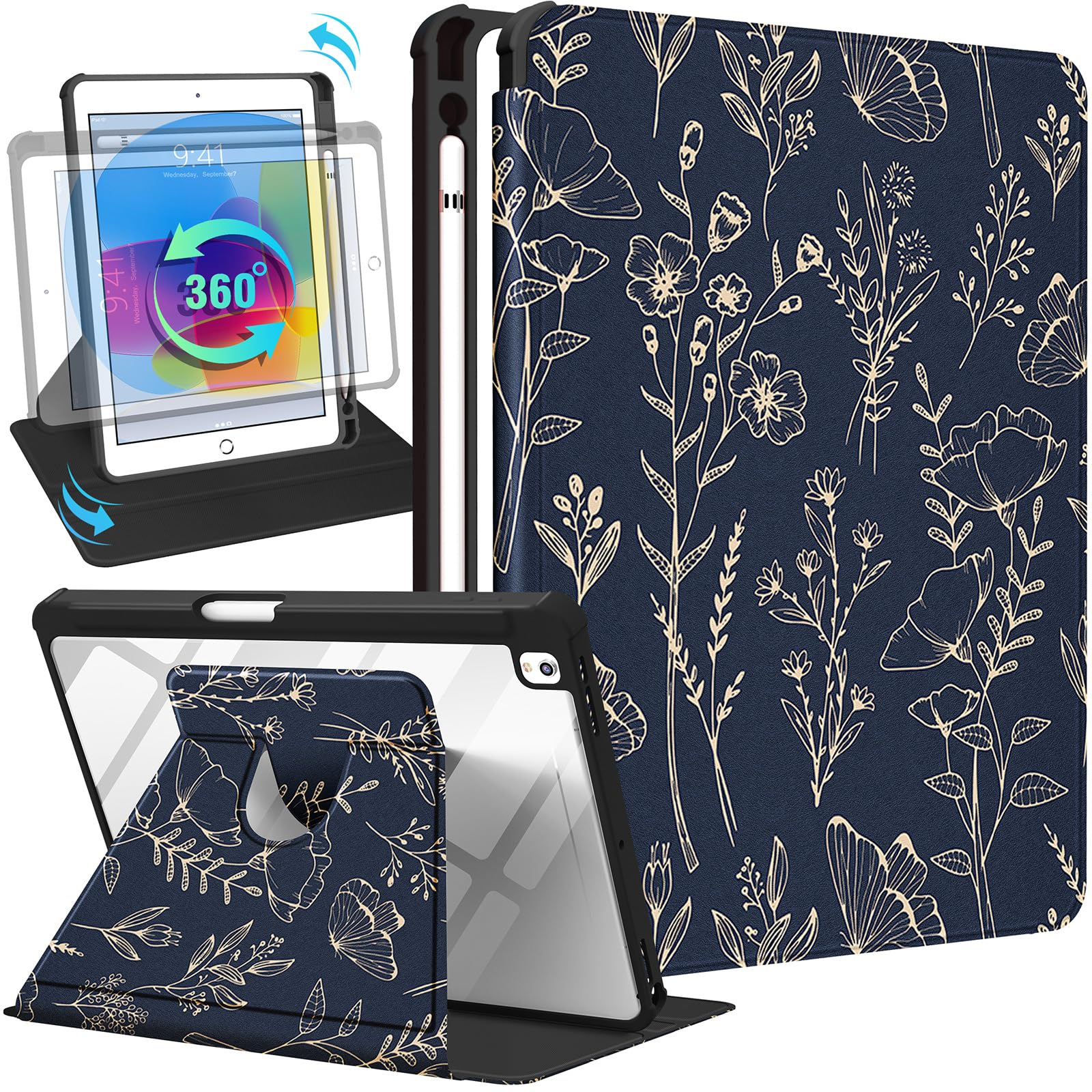 Amazon.com: Uppuppy for iPad 9th/8th/7th Generation Case 10.2 Inch