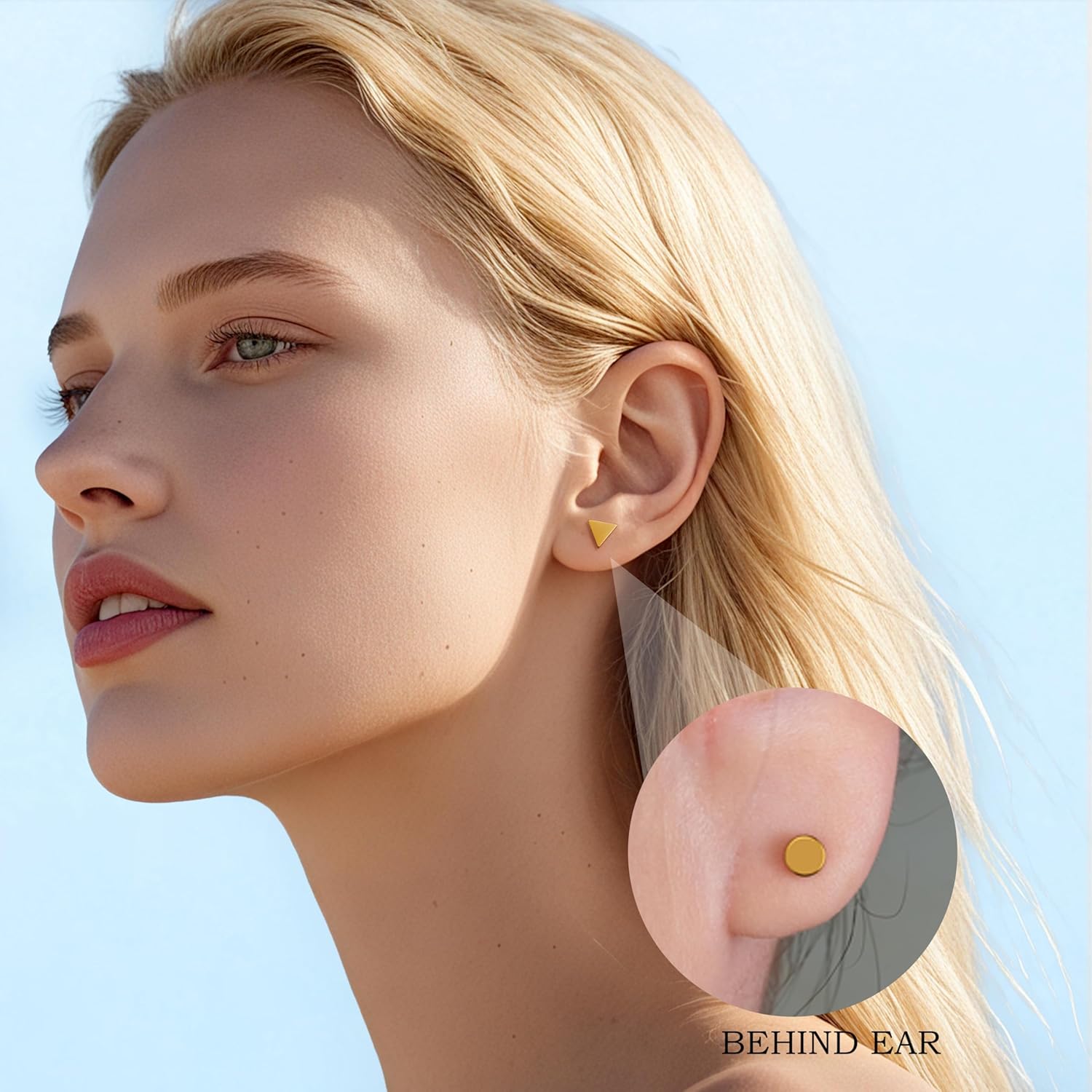 Limerencia Titanium Stud Earrings, F136 implant Grade Titanium Earrings for Women Men Sensitive Ears - Image 6