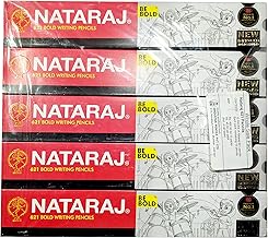 Nataraj 621 Writing Pencil Pack Of - 5 (50 Pencils), Ink black