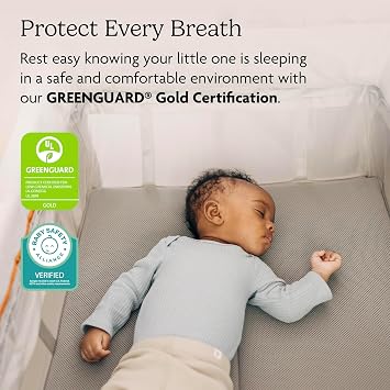 UPPAbaby Remi Playard | Deluxe 3-in-1 Portable Playard, Bedside Bassinet + Travel Crib| Mesh Bassinet, Mattress, Organic Cotton Mattress Cover + Storage Bag Included | Charlie (Sand Melange)