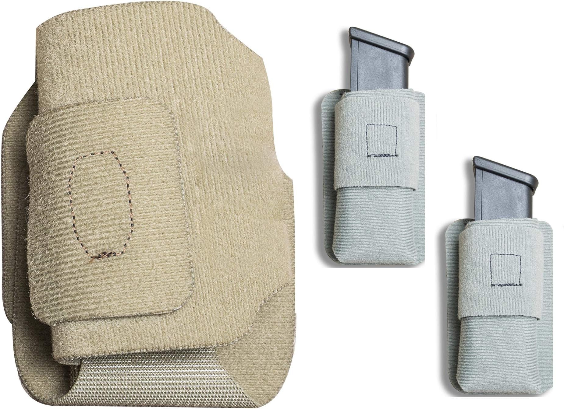Vertx 3 Item Bundle MPH Full Size Holster Tan and 2 MAK Standard Pocket Mini Mag Gray