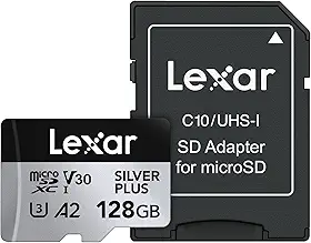 Cartão de Memória Lexar Professional SILVER PLUS microSDXC UHS-I Card 128GB
