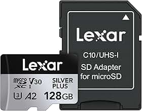 Cartão de Memória Lexar Professional SILVER PLUS microSDXC UHS-I Card 128GB