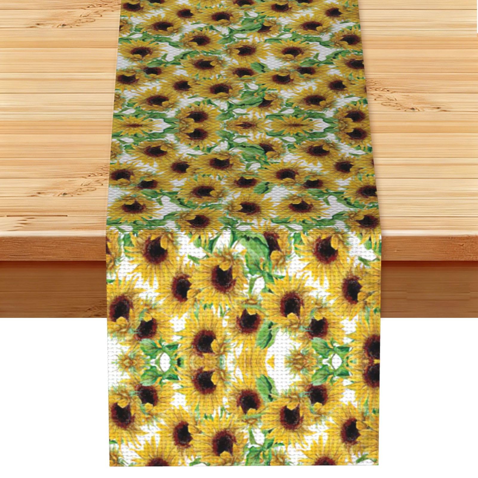 Sunflower.1 Stylish Printed Table Cloth, Decorative Table Runner 13x72in for Home, Party and Banquet Home Decor