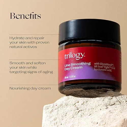 Miniatura 3 de Trilogy Crema de día suavizante a prueba de edad, 2.0 onzas líquidas, para el envejecimiento de la piel, rejuvenece, suaviza e hidrata con
