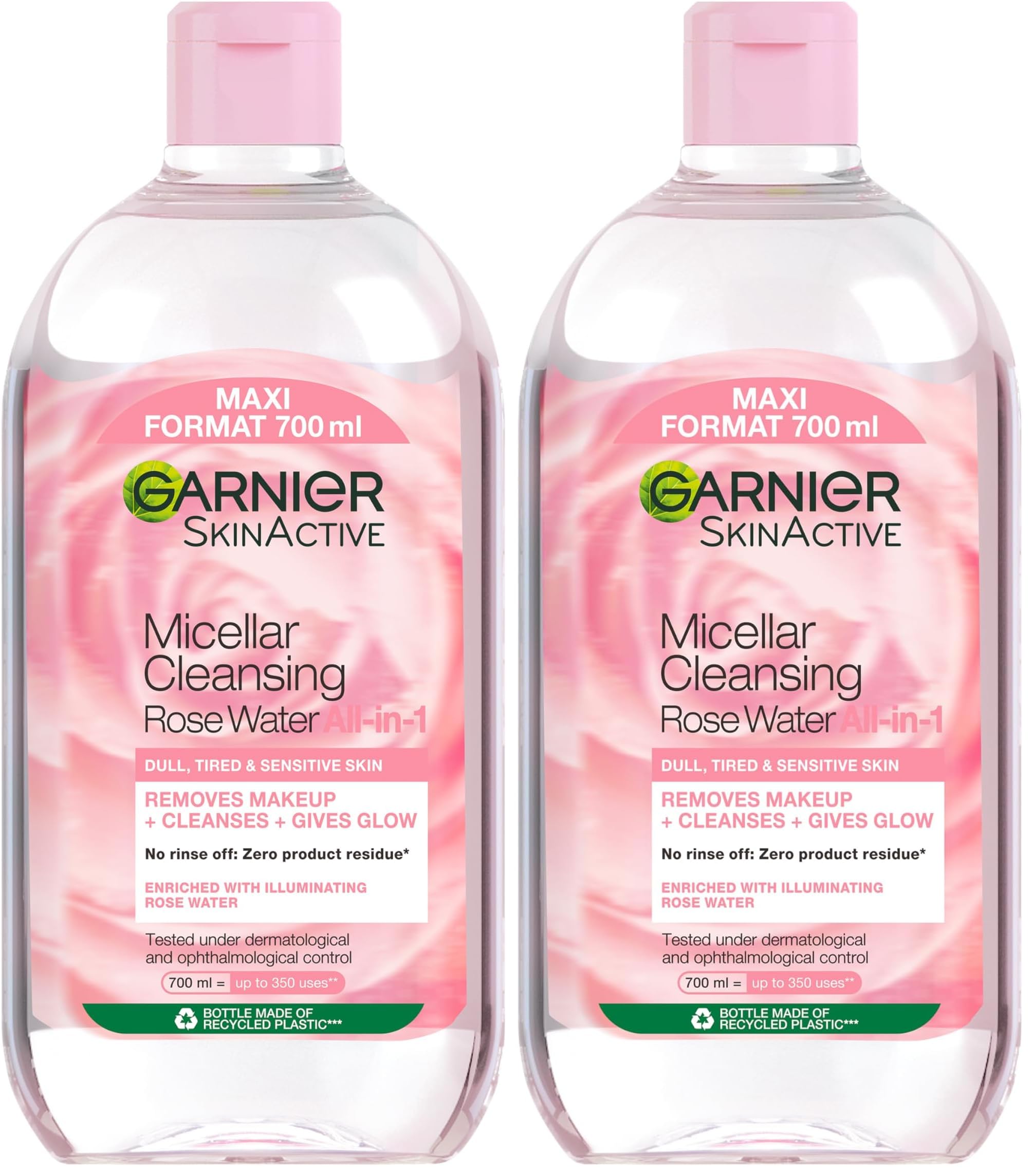 Garnier Skin Active, Agua Micelar Clásica Todo en Uno, Desmaquillante, Limpiador Facial, Limpia Rostro, Labios y Ojos, Sin Aclarado, para Todo Tipo de Pieles, Formato Maxi, 700 ml — view 15