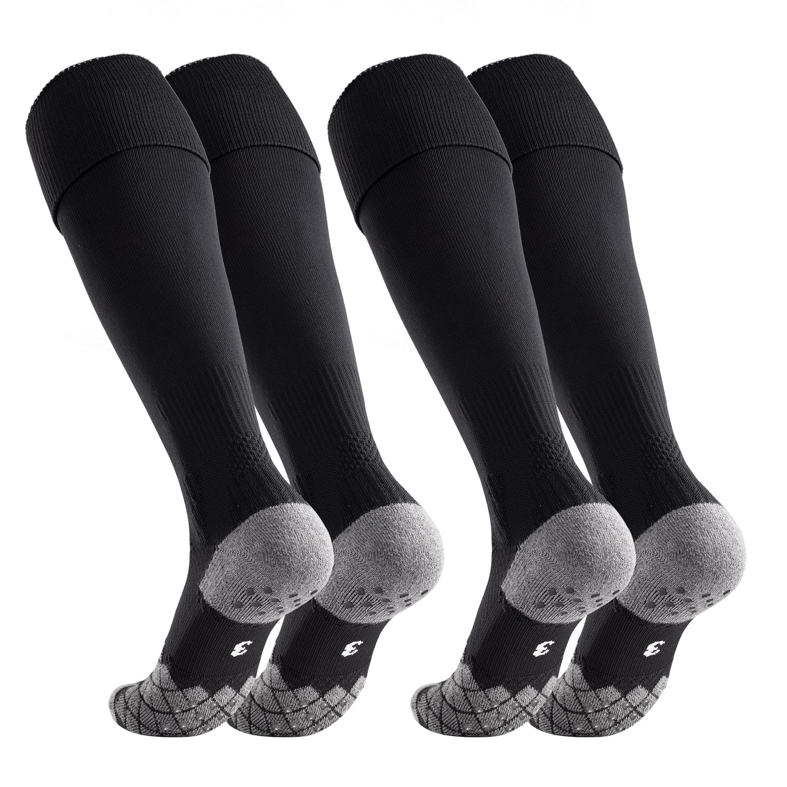 Northdeer Fußballsocken Kinder Herren Stutzen 2 Paar - Fußballstutzen Stutzenstrumpf EU 27-46 – Sportsocken Trainingssocke Sockenstutzen - für Fußball, Laufen, Training