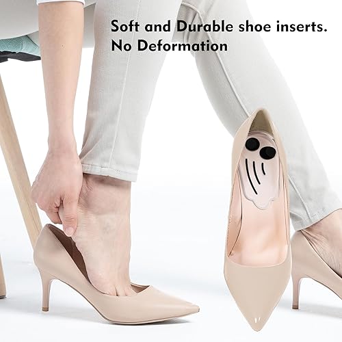 Miniatura 4 de Plantillas para pies para fascitis plantar, soporte para el arco, insertos ortopédicos, plantillas para pies planos, dolor de pies, Transparente