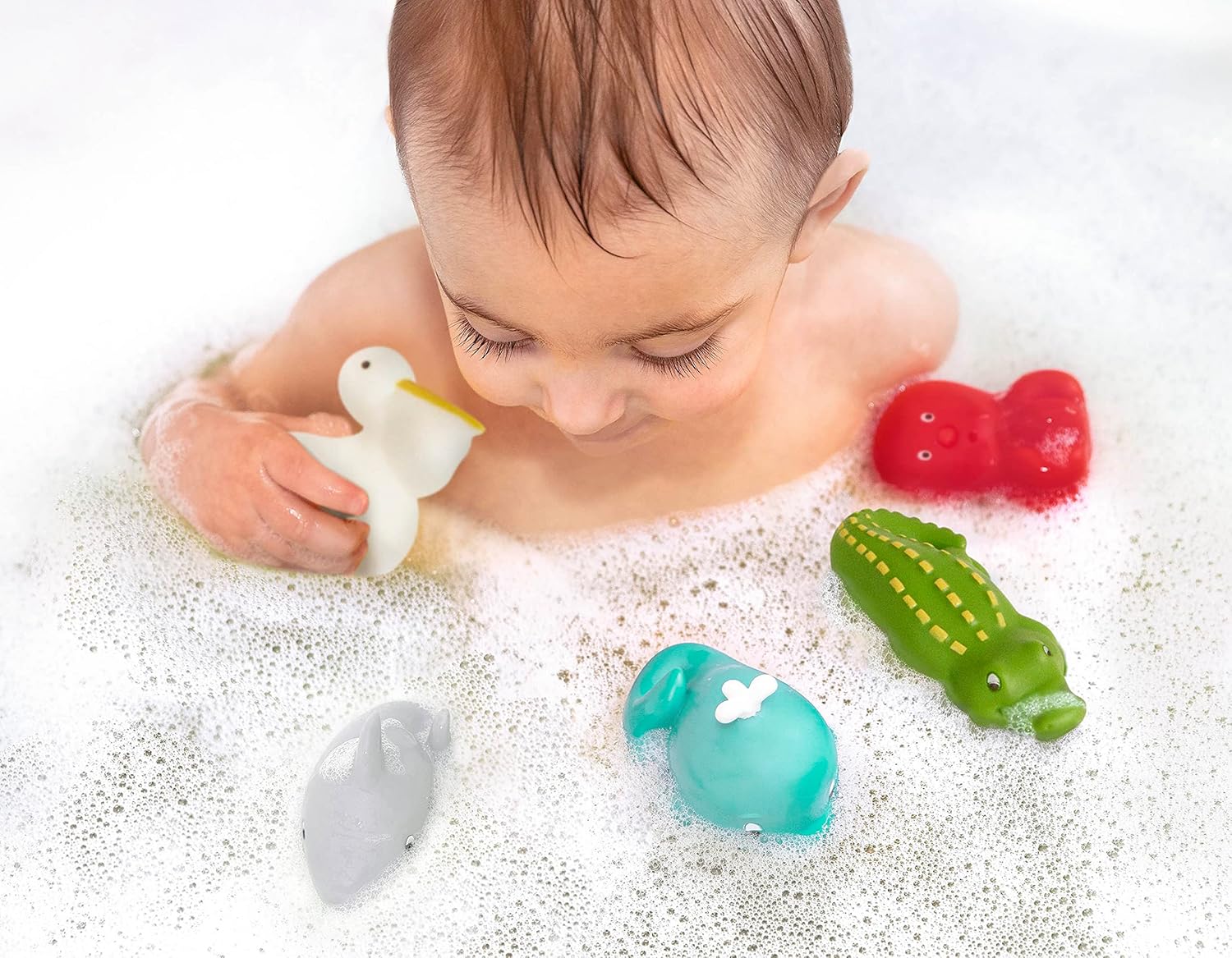 Battat – Assorted Bath Toys – 9 Pieces Animal Squirters – Pool – 10+ Months – Bath Buddies (9 Pieces) image 2 of 10 B01N9UYM2Z