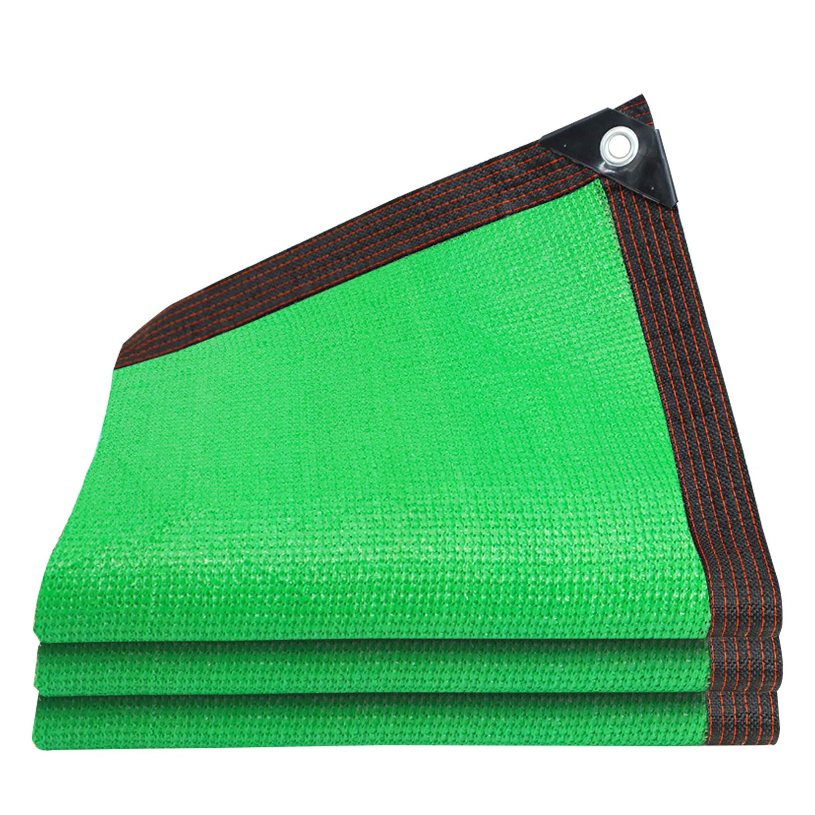 Toile d'ombrage verte 2x5m avec œillets pour la protection solaire de serre
