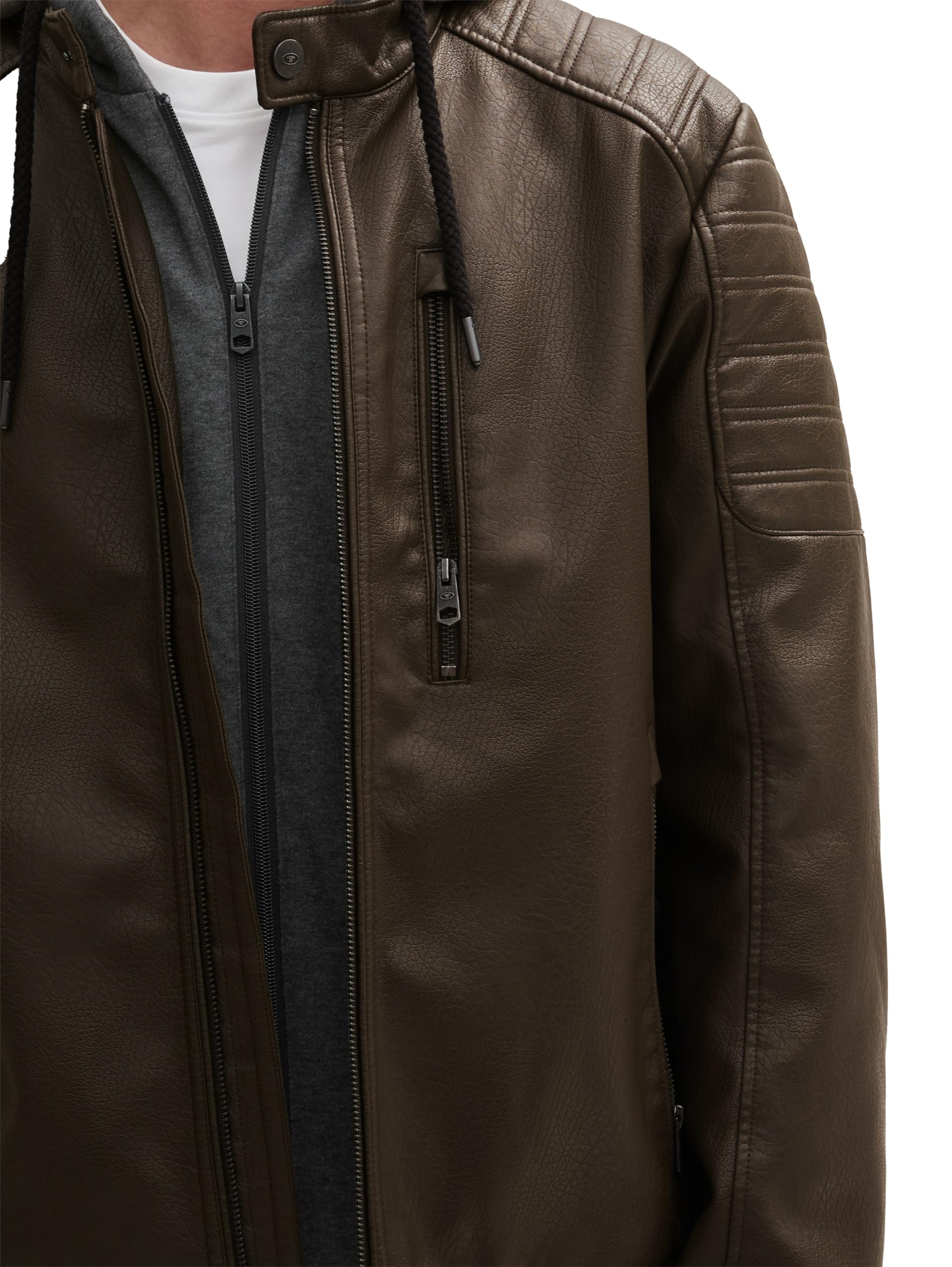 TOM TAILOR Chaqueta de Cuero sintético para Hombre
