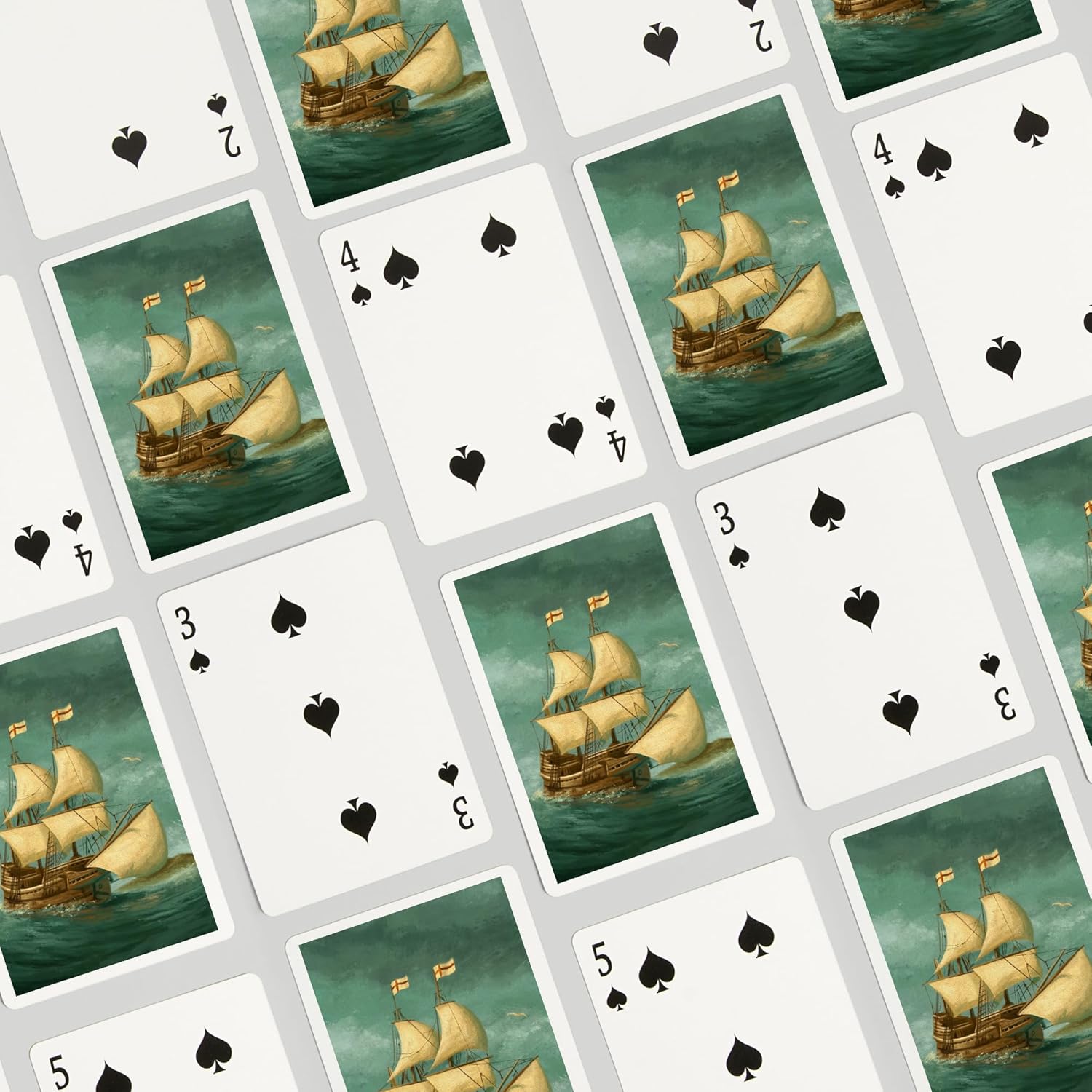 Lantern Press Mayflower, Thanksgiving Oil Painting, 52 Playing Cards for Adults, Poker Size Card Deck