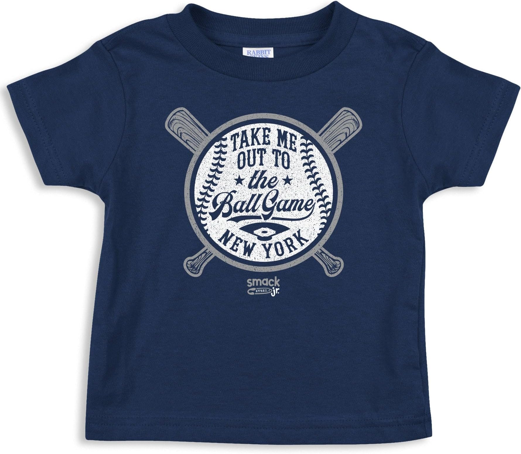 Rookie Wear By Smack ApparelTake Me Out to The Ball Game Baby Apparel for New York Baseball Fans (NB-7T)