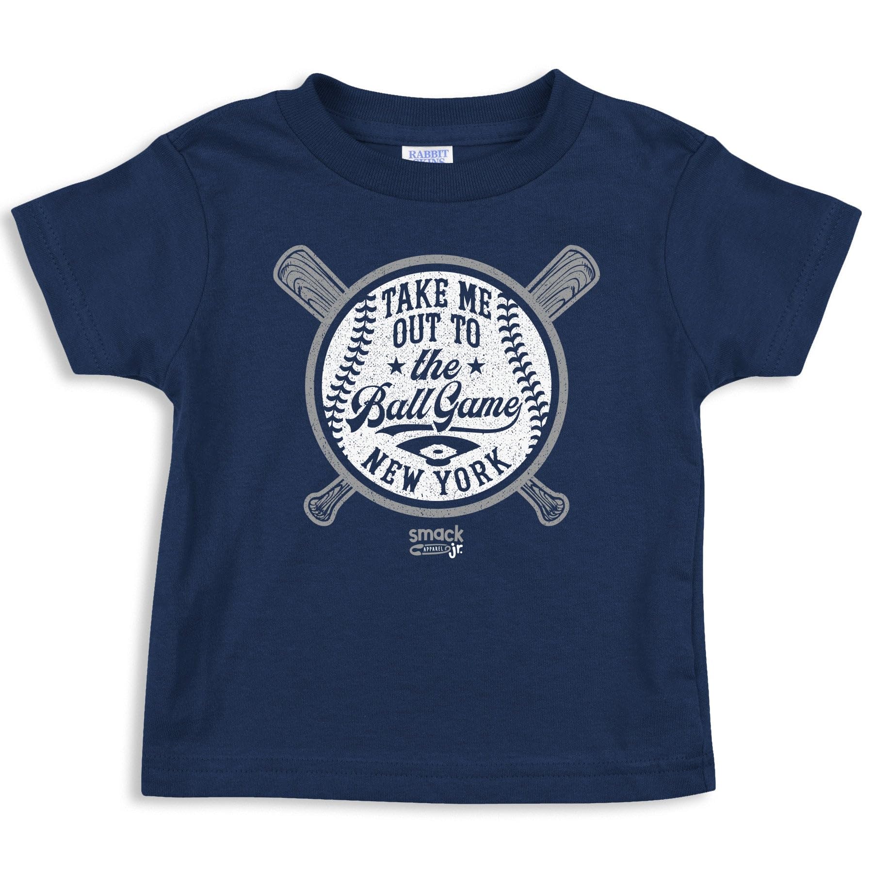Rookie Wear By Smack ApparelTake Me Out to The Ball Game Baby Apparel for New York Baseball Fans (NB-7T)
