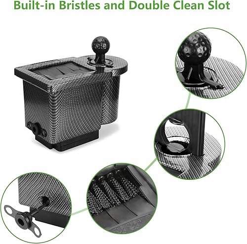 Miniatura 5 de Golf Cart Ball and Golf Club Head CleanerWasher 2-in-1 with Universal Bracket-Removable-Fits EZGO TXT RXV & Club Car DS Precedent & Yamaha Models