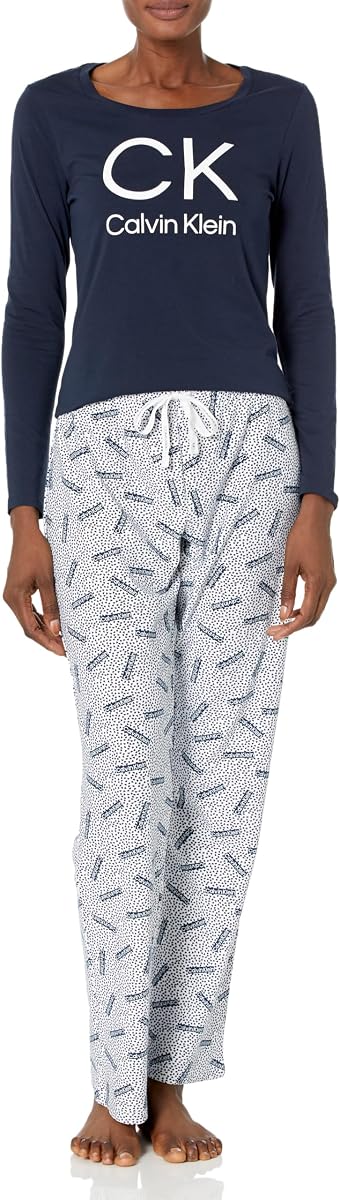Women's Calvin Klein Women's Comfort Fleece Long Sleeve Sleepwear Set