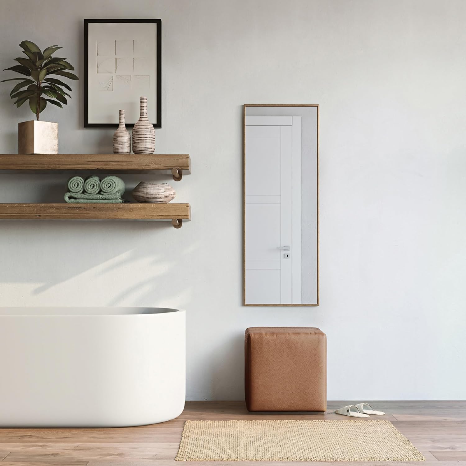 Howard Elliott Replacement Slipcover Exclusively Made for Howard Elliott Universal Cube Ottoman, 100% Polyurethane Fabric (Ottoman Not Included), Avanti Bronze