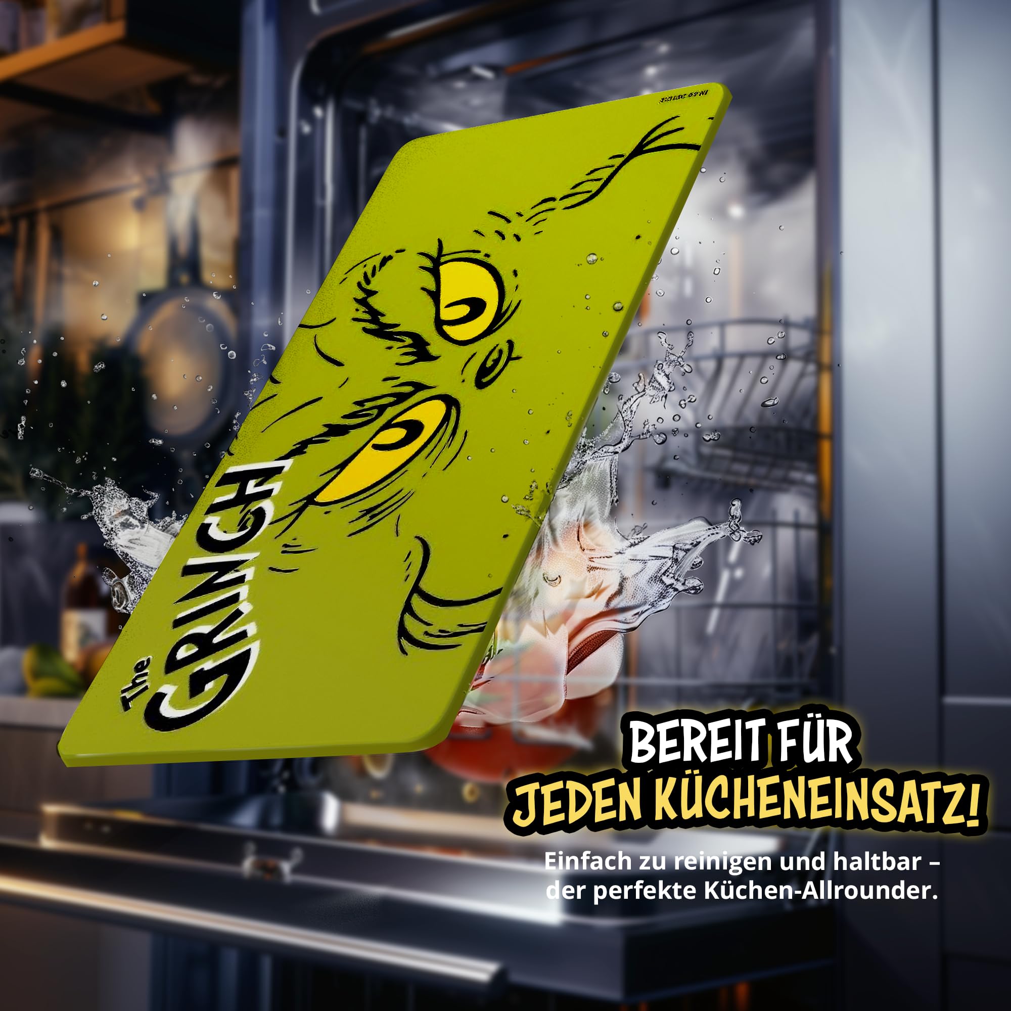 Ciotola Per Cereali The Grinch - In Porcellana, 500 Ml, Design Divertente, Lavabile In Lavastoviglie