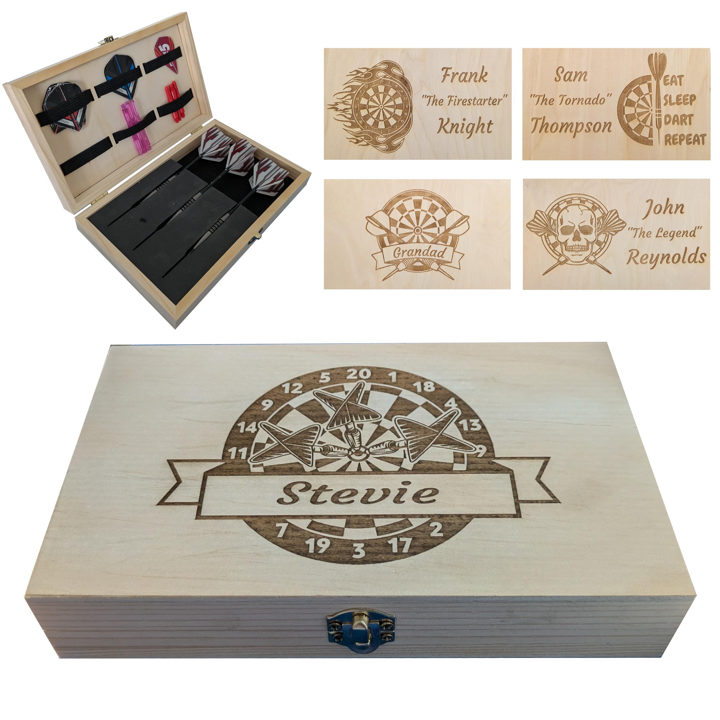 Laser Amore - Personalised Darts Case - Darts Holder for