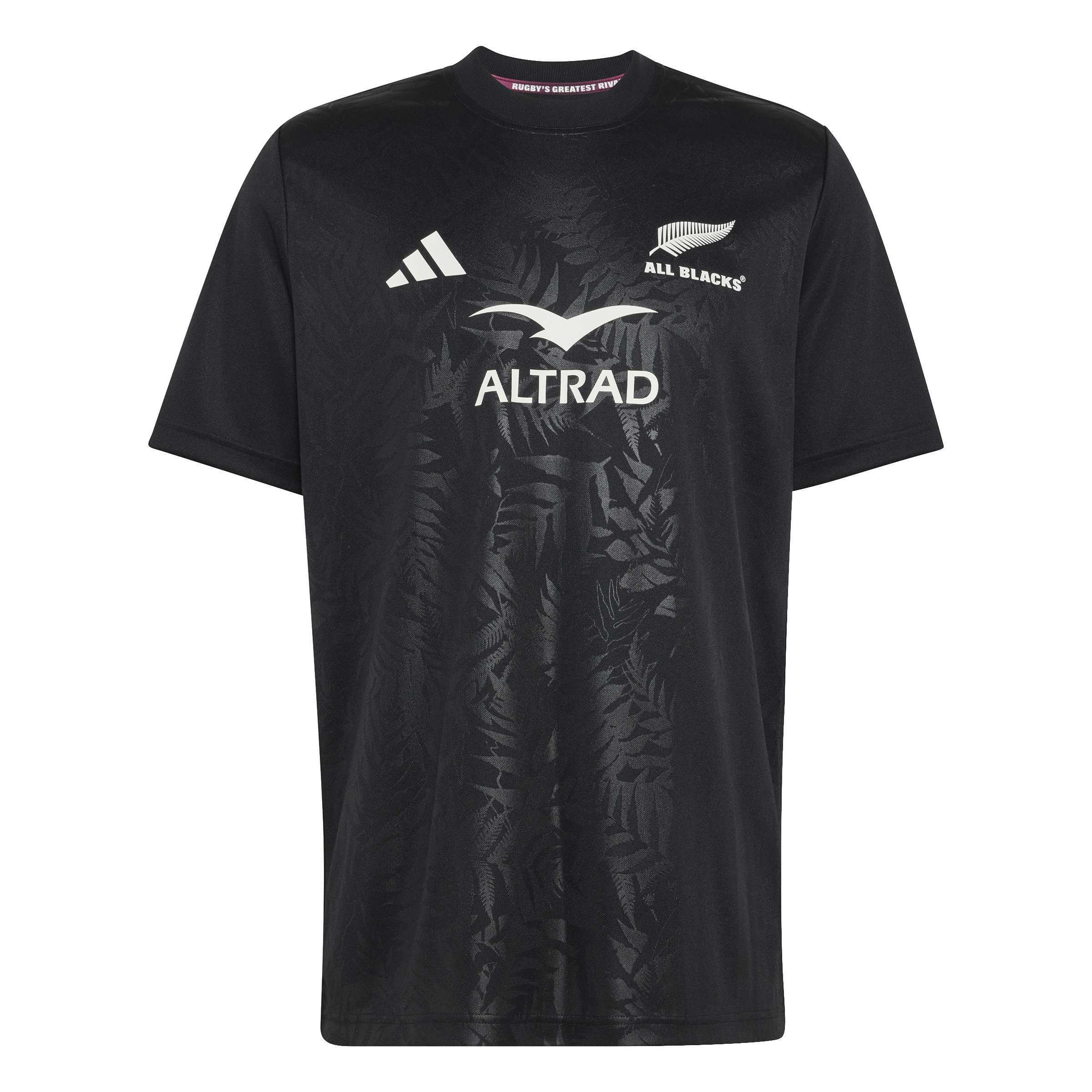 adidas Men's All Blacks Supporter Shirt, All Black, L
