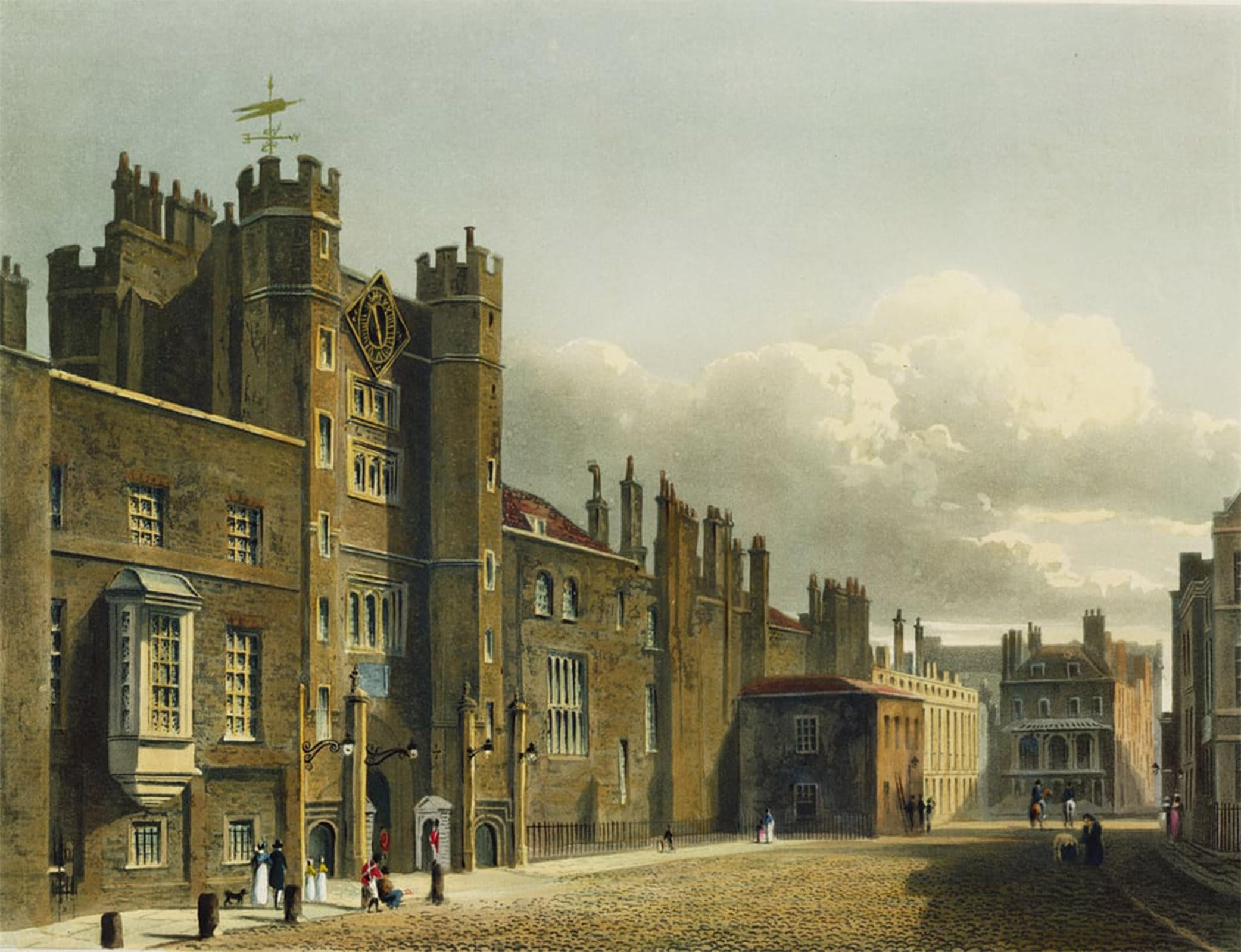 ARTXLXXBN Famous Print Painting Colorful Art Print St 's Palaceese by Charles Wild Canvas Art Decorations for Home Decor 60x90cm