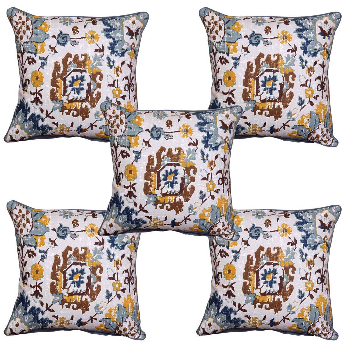 Bilberry Furnishing By Preeti Grover: Cotton, Decorative Hand Made 200 TC Cushion Cover (24" x 24" - Blue), Perfect for Gifting and Upgrading Your Home Decor (B0843G3VZ9) Amazon Price History, Amazon Price Tracker