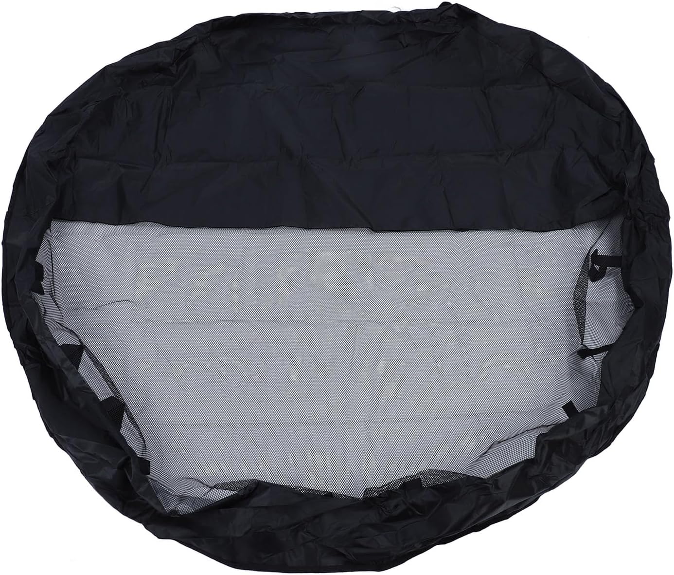 Dog Pen Cover 210D Silver Coated Oxford Cloth Proof Half Mesh Top for 8 - Panel 24 Inch Octagonal Pet Playpen, Water and Chew Outdoor Enclosure