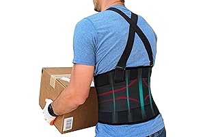 Lower Back Brace for Men | Work Back Brace with Suspenders for Men and Women