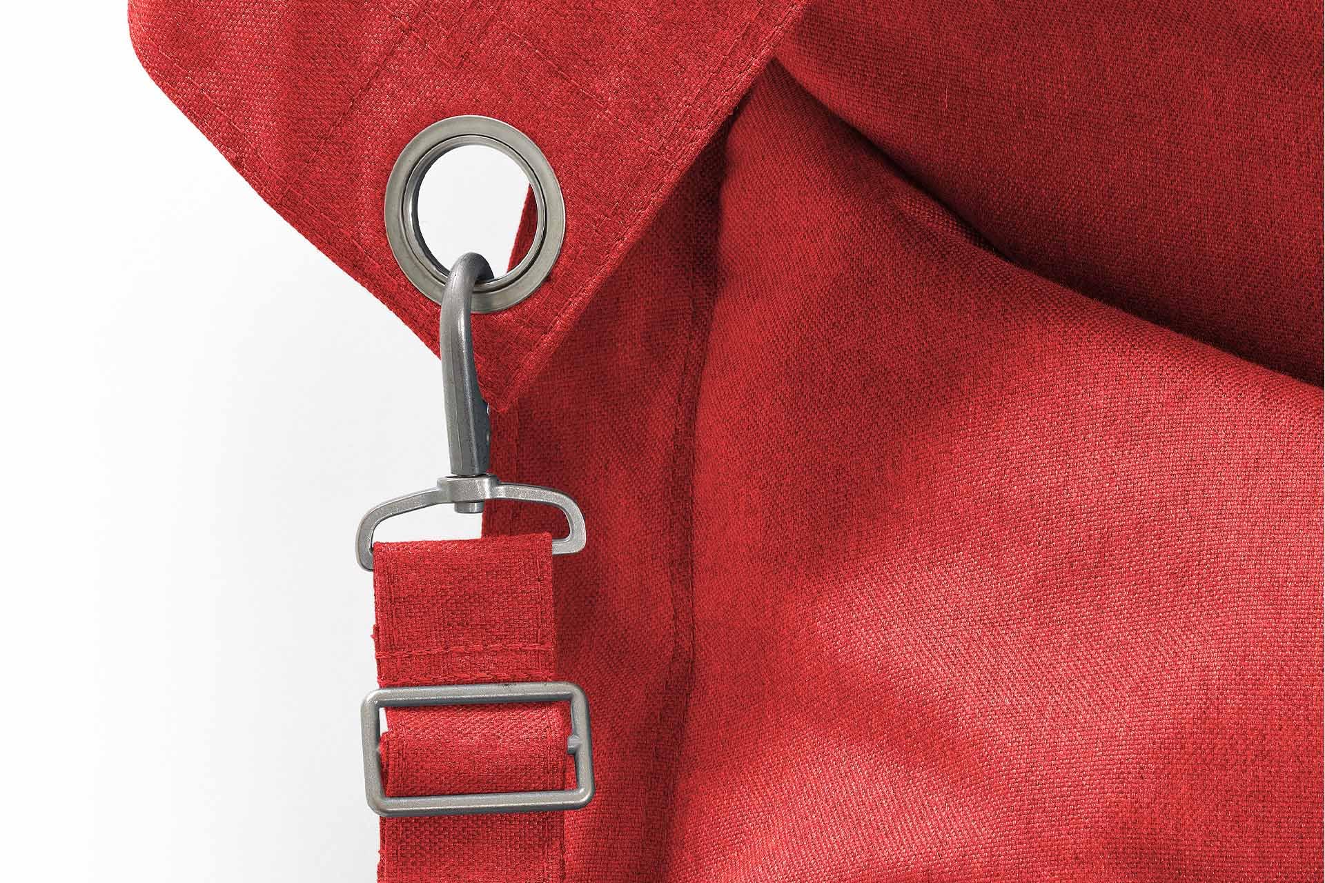 Fatboy Buggle up Outdoor Poltrona a Sacco Per due persone -Pouf classico per esterni - 180 x 140 cm - fabric idrorepellente - rosso