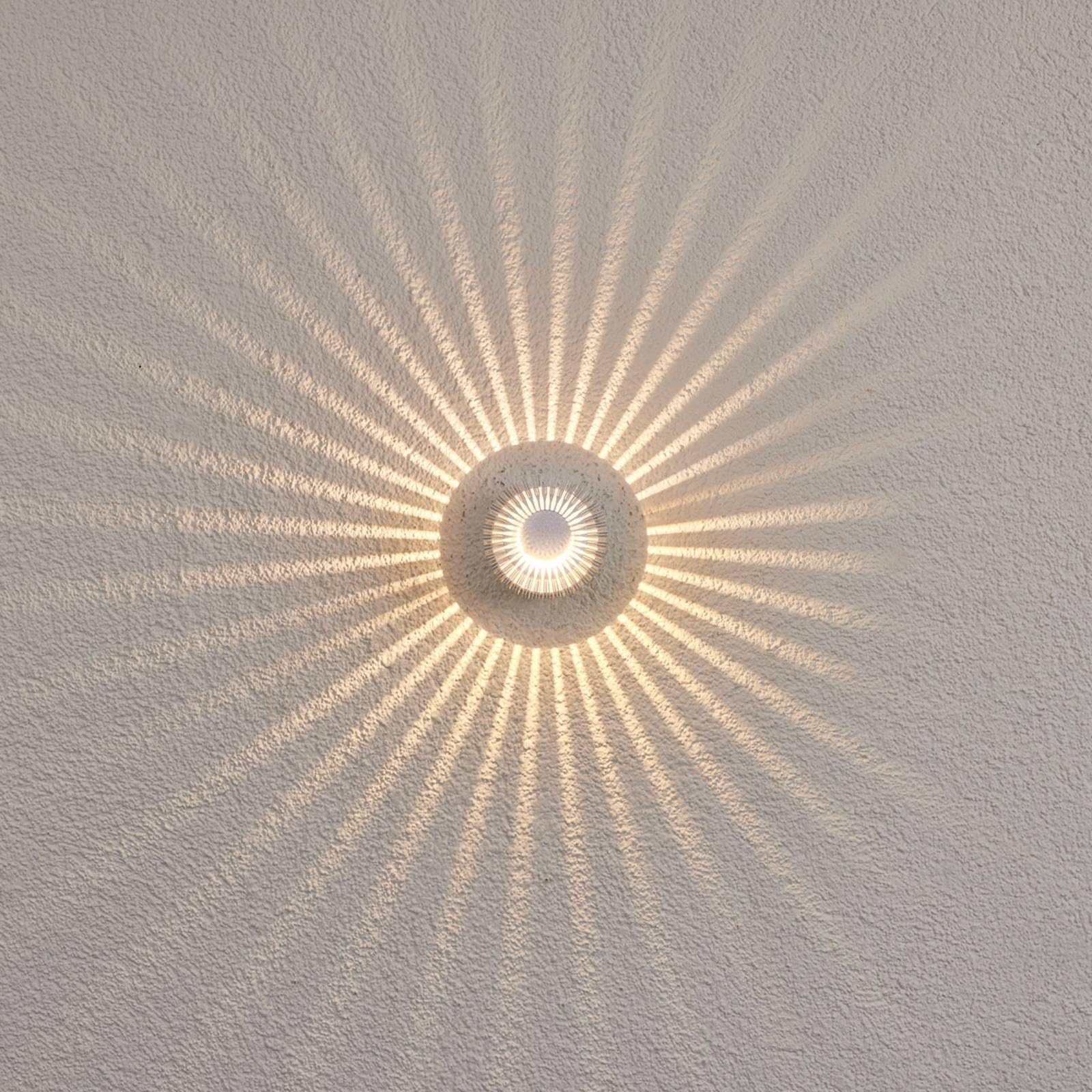 Lucande LED Wandleuchte außen Lennias (spritzwassergeschützt (Modern) in Alu aus Aluminium (1 flammig,) - Außenwandleuchten Wandlampe Led Außenlampe Outdoor für Außenwand/Hauswand
