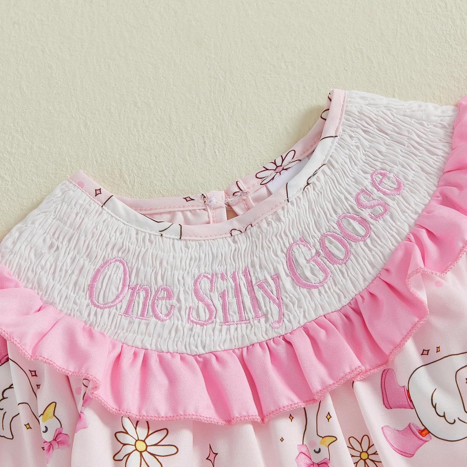 Newborn Baby Girl St Patricks Day outfit Lucky Charm Smocked Bubble Romper Long Sleeve Onesie Irish Spring Clothes - Image 3