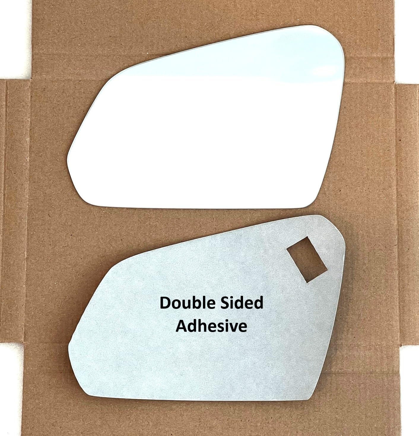 New Flat Mirror Glass with Full Size Adhesive for 2015-2019 Hyundai Sonata Driver Side View Left LH