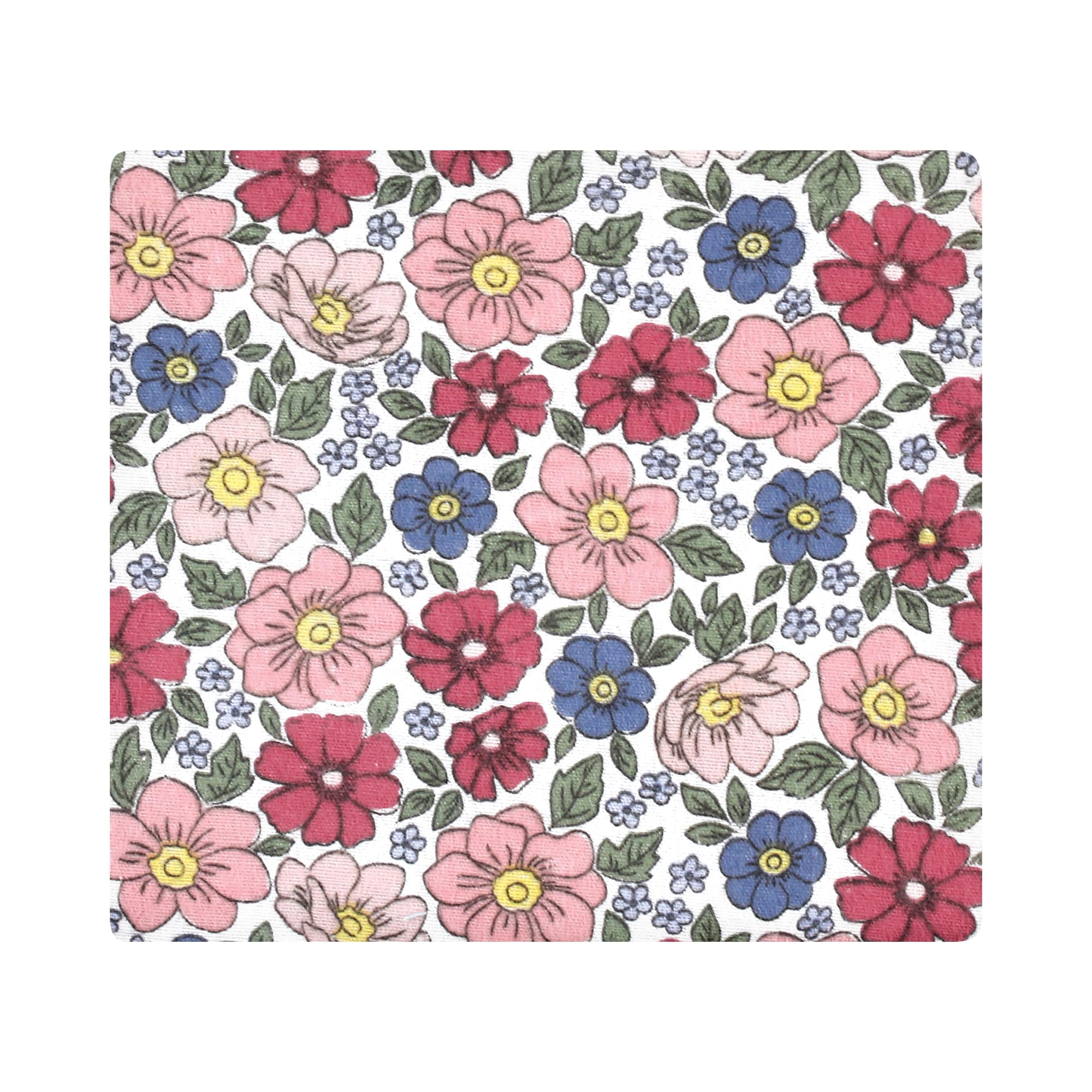 Hudson Baby Paquete de mantas unisex de franela de algodón para bebés, rosa y azul, bonito floral, talla única
