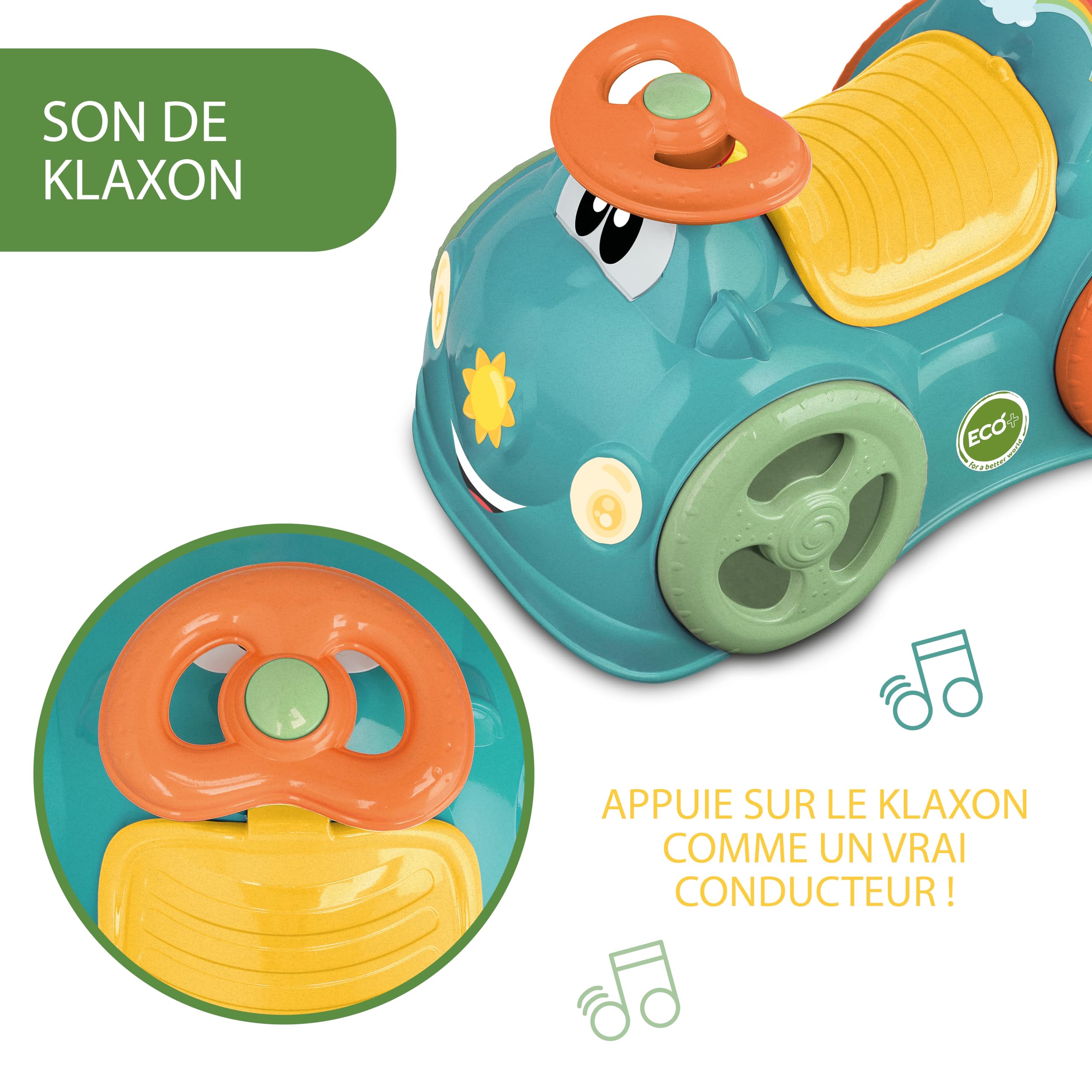 Chicco Rutscher All Around Eco Grün, 75% Recycelt, 1-3 Jahre
