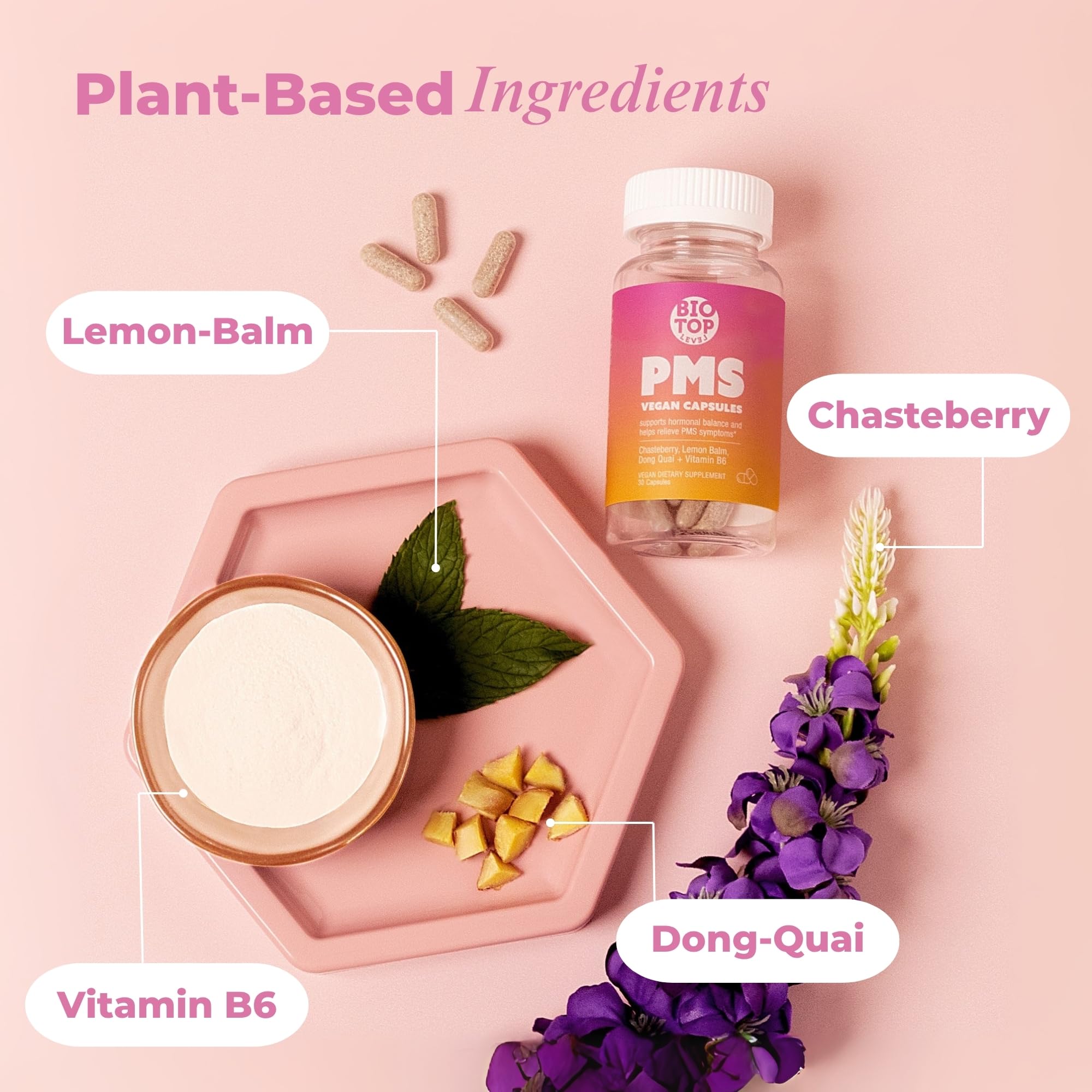 PMS Support for Cramps, Bloating, Breakouts & Mood - 30 Capsules — Amazon image 7
