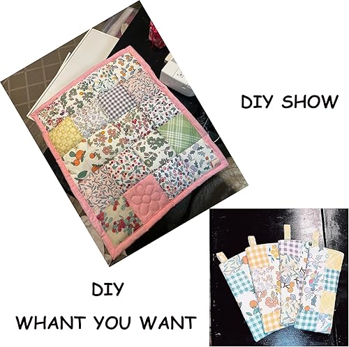 Miniatura 5 de Paquetes de dijes para acolchar de 5 pulgadas, paquetes de tela de algodón precortados, cuadrados de 42-5 pulgadas