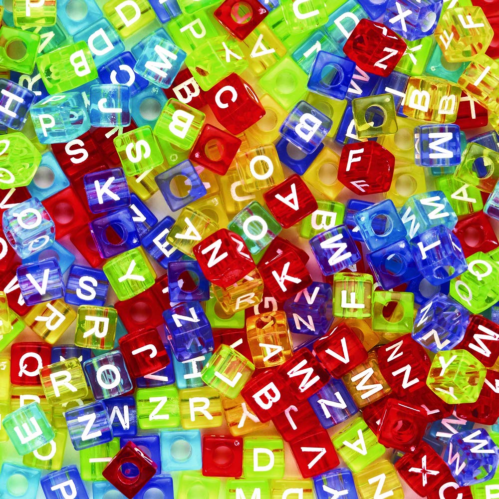 Colorations Colored ABC Beads - 300 Pieces (Item # FUNABC)