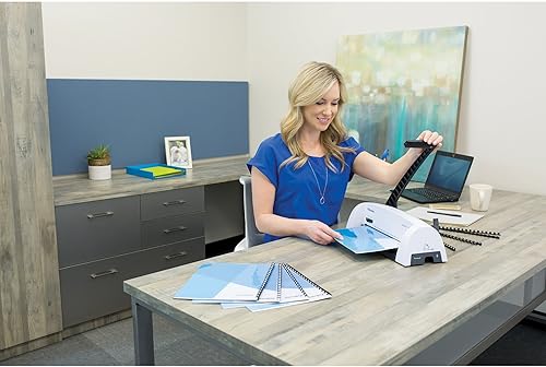 Miniatura 5 de Fellowes Tapas de encuadernación tamaño carta Expressions Grain paquete de 50 azul marino 52124