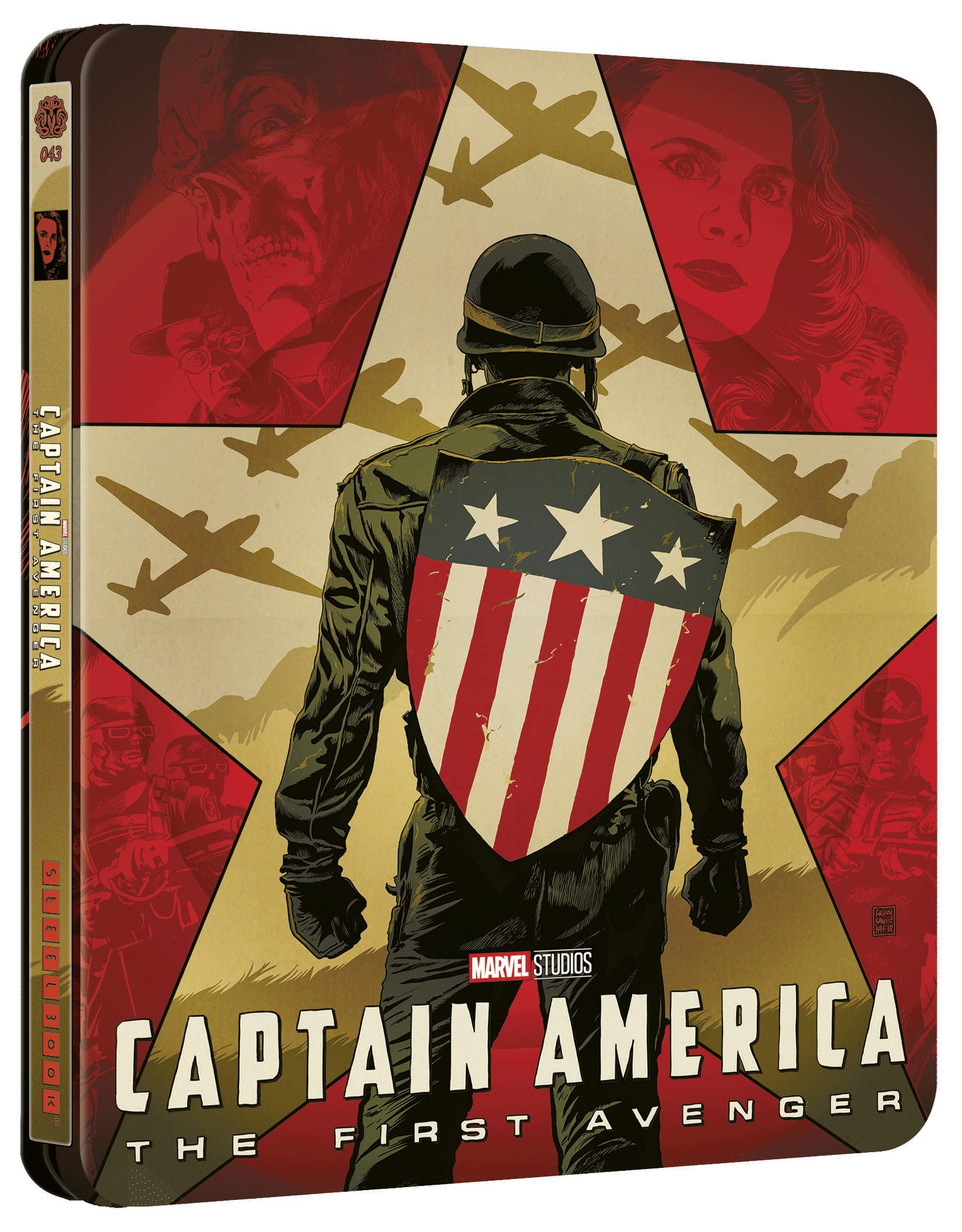 Captain America : The First Avenger [Mondo SteelBook-4K Ultra-HD + Blu-Ray]