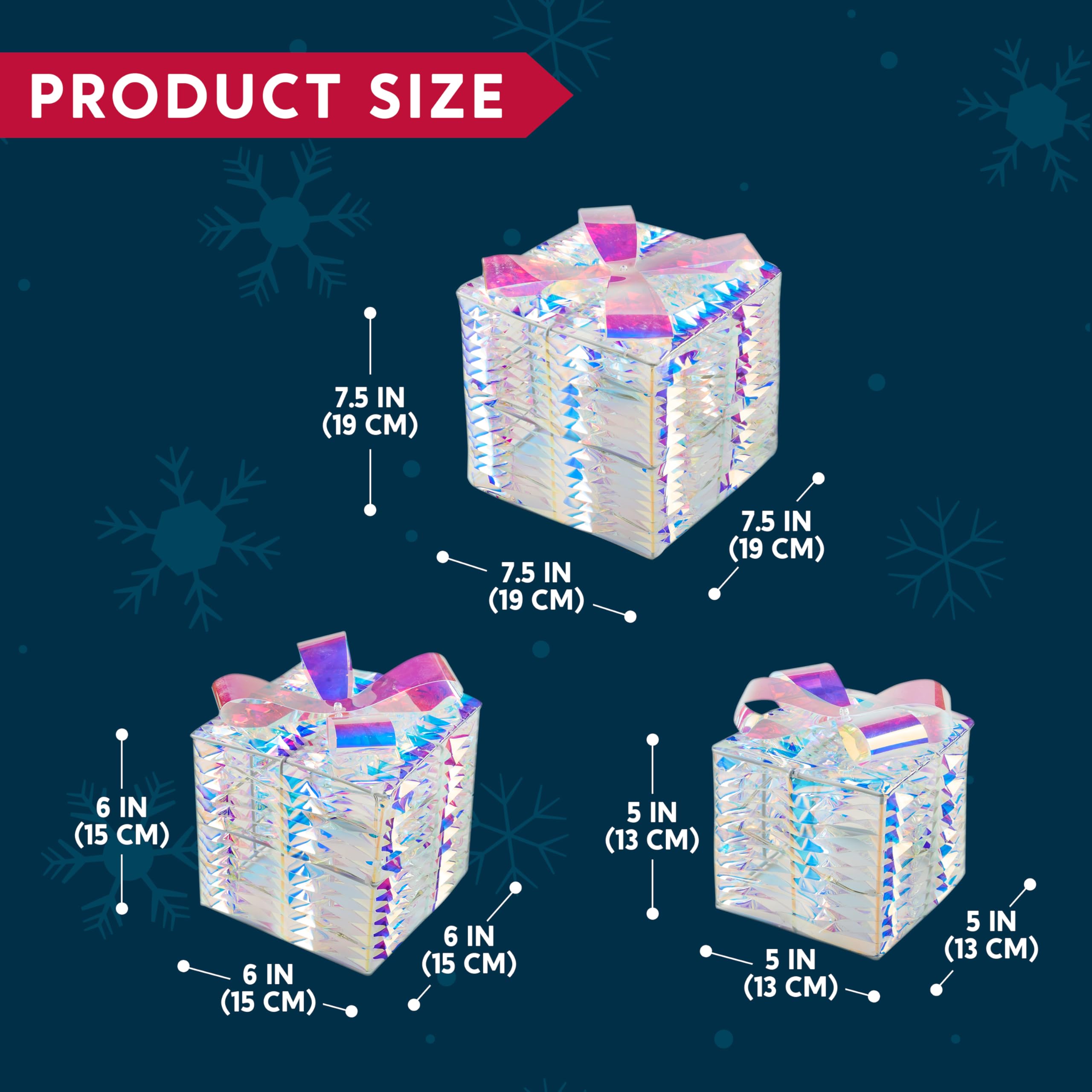 Amazon.com: Joiedomi Christmas Lighted Gift Boxes, Christmas