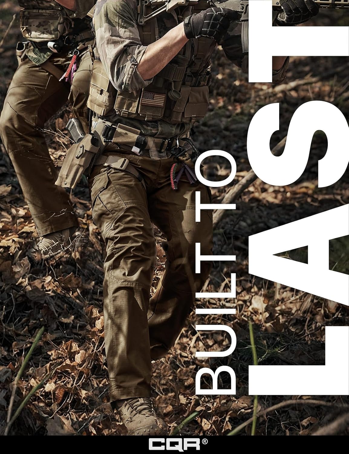 CQR Men's Tactical Pants, Water Resistant Ripstop Cargo Pants, Lightweight EDC Work Hiking Pants, Outdoor Apparel - Image 4