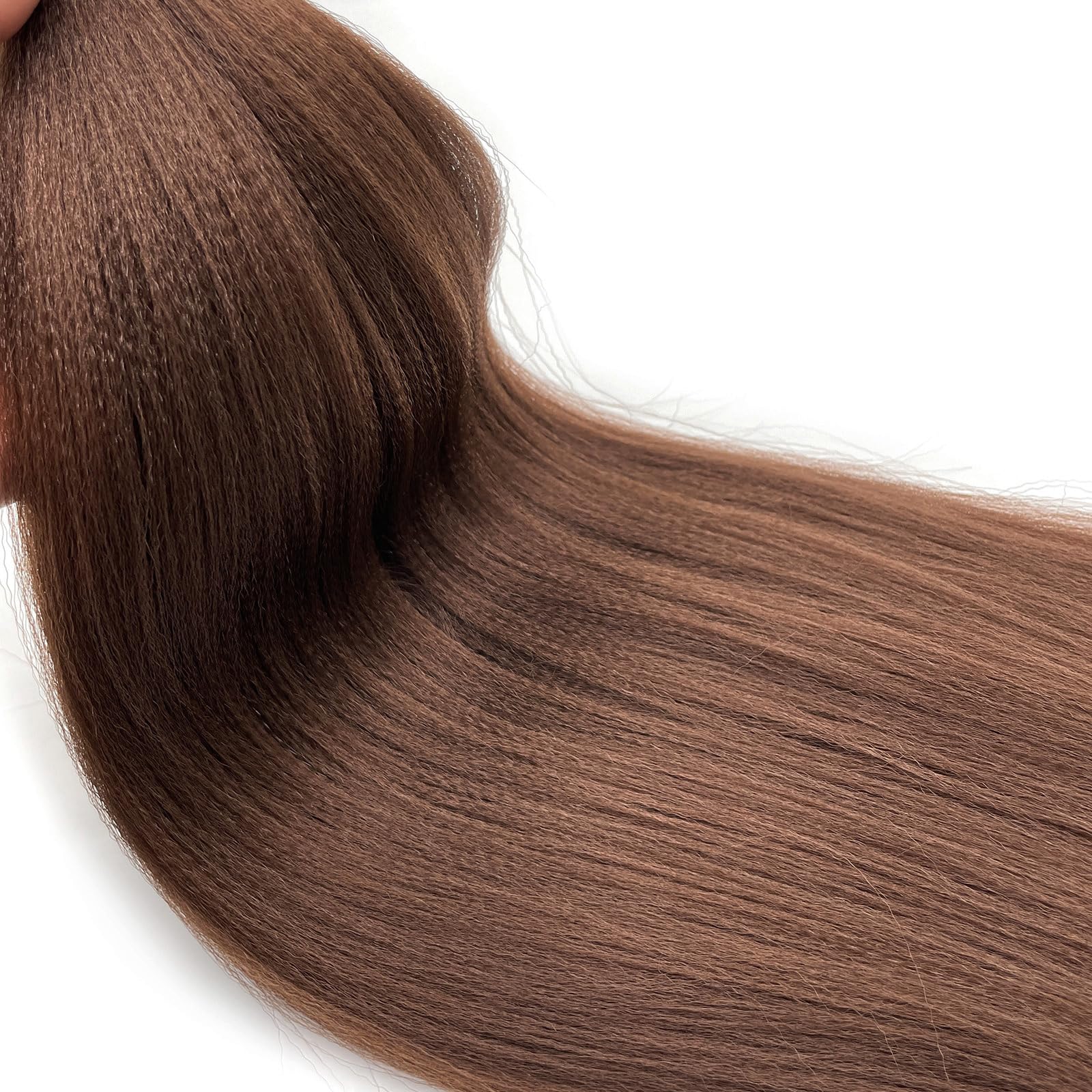 Snapklik.com : Color 30 Brown Braiding Hair Pre Stretched 26 Inch Brown ...