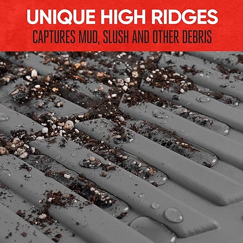 Miniatura 3 de Motor Trend flextough Alfombrillas para automóvil, 2 piezas gris