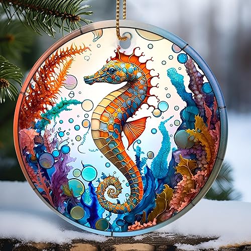 Miniatura 36 de Touber Adorno de Navidad, decoración de Navidad, idea de regalo de vacaciones, recuerdo de reliquia, cerámica redonda, intercambio de regalos, idea