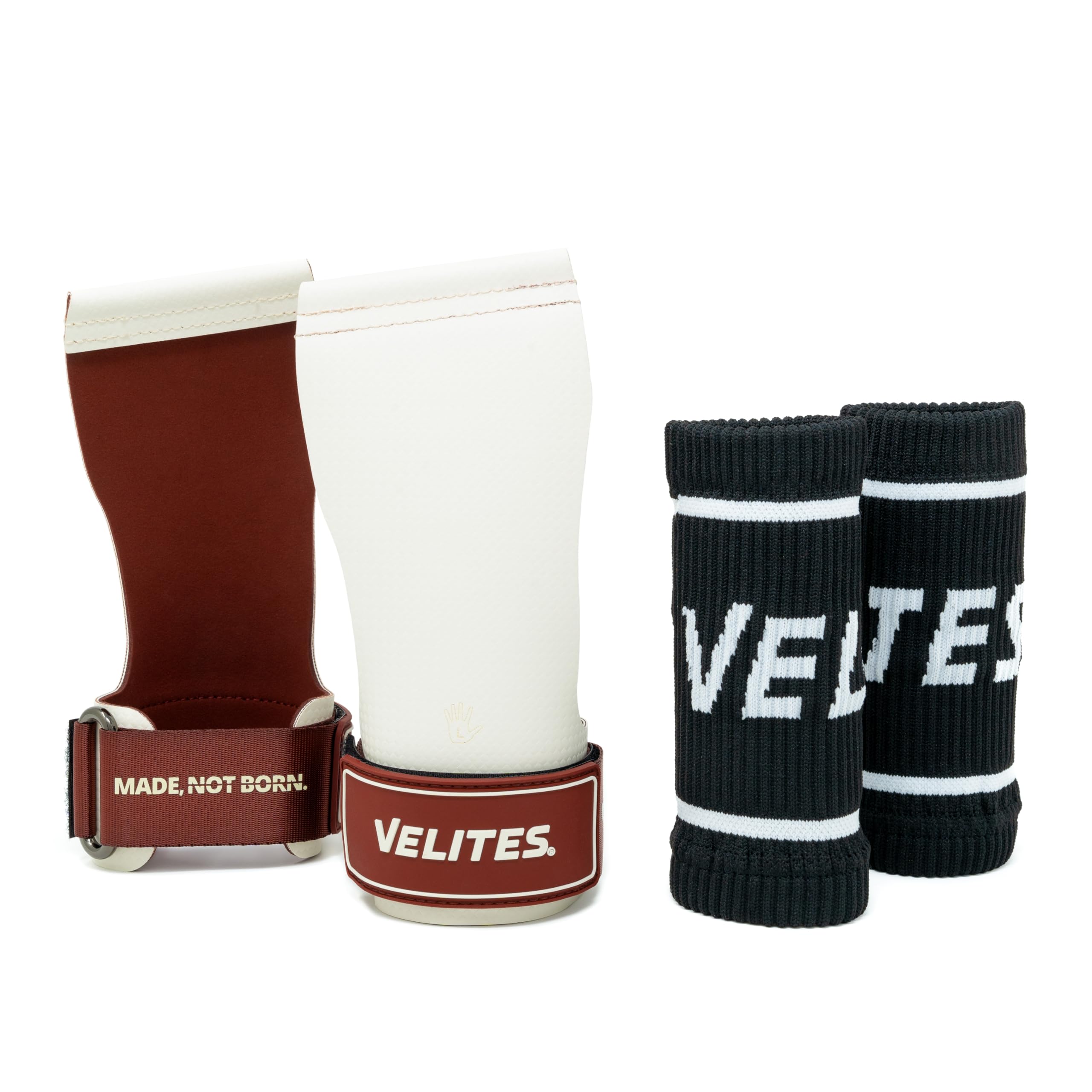 Velites I Quad Ultra Magnesium Free Grips I for Cross Training or Gymnastics Athletes I Improve Your Results and Achieve Your Goals I Gift Cloth Wristbands.