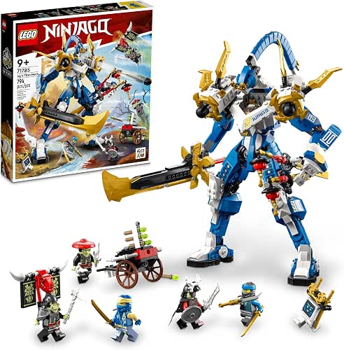 LEGO NINJAGO Jay’s Titan Mech 71785, Large Action Figure Set,