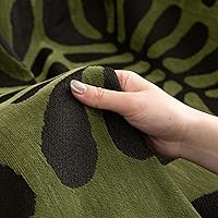 Vista 320 de VClife funda boho de sofá de felpilla para sofá seccional, funda antideslizante para sofá de 2 plazas, protector para mascotas con borlas, funda