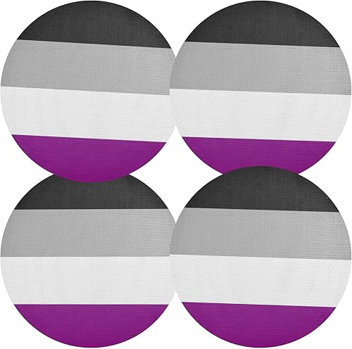 Miniatura 10 de Chile Flag Round Placemats Dining Table Mats Decorative Table Mats for Kitchen Dining Table Decoration, Set of 6 Bandera de Chile,Bandera de