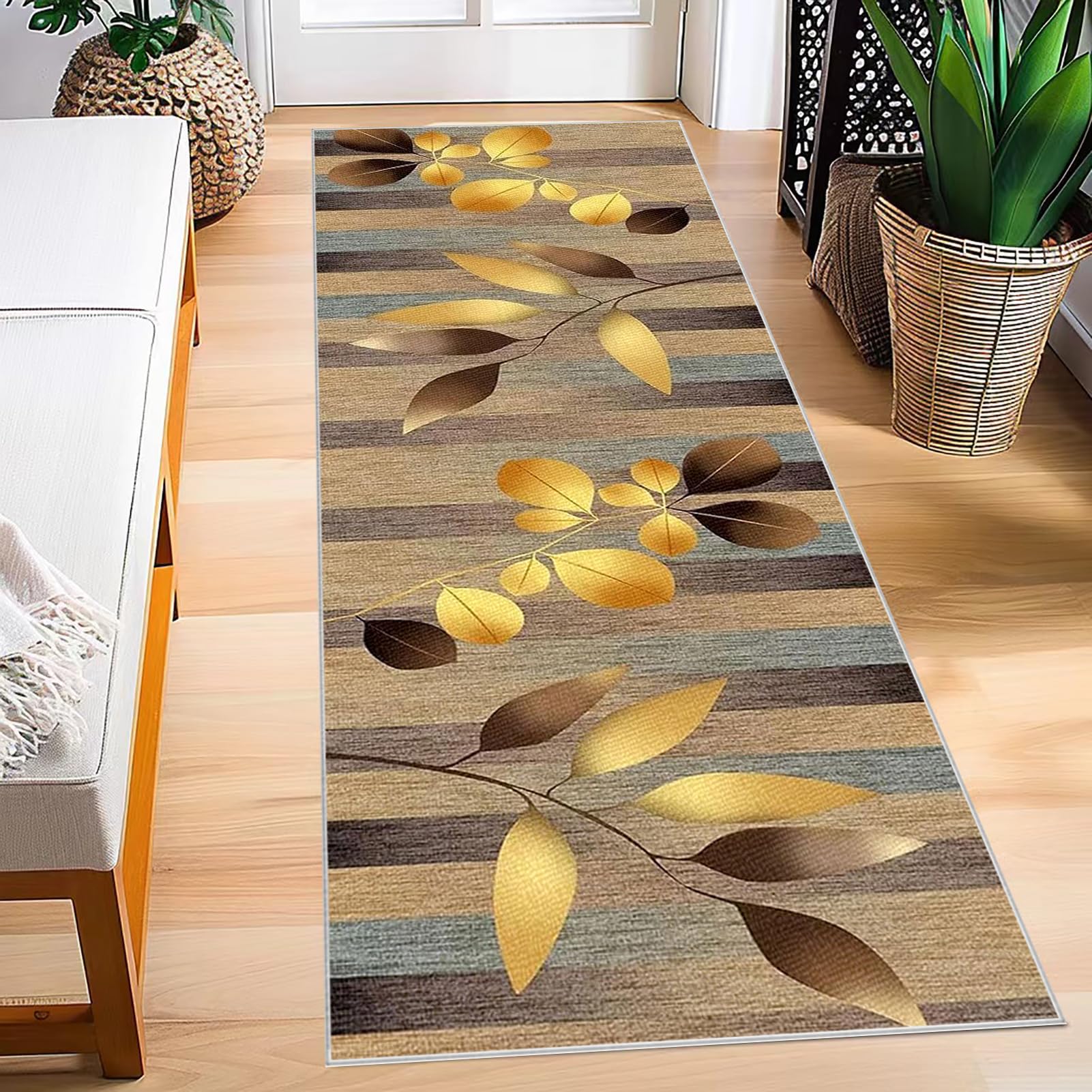 Ruxevnsy 382-A Hallway Runner 40 X 120 Cm Non Slip Long Kitchen Rug Carpet Runners For Kitchen Hallway Heavy Duty Entrance Mat Hall Runner Narrow Rugs Absorbent Floor Mat Runner Rugs For Hallway Entryway Laundry