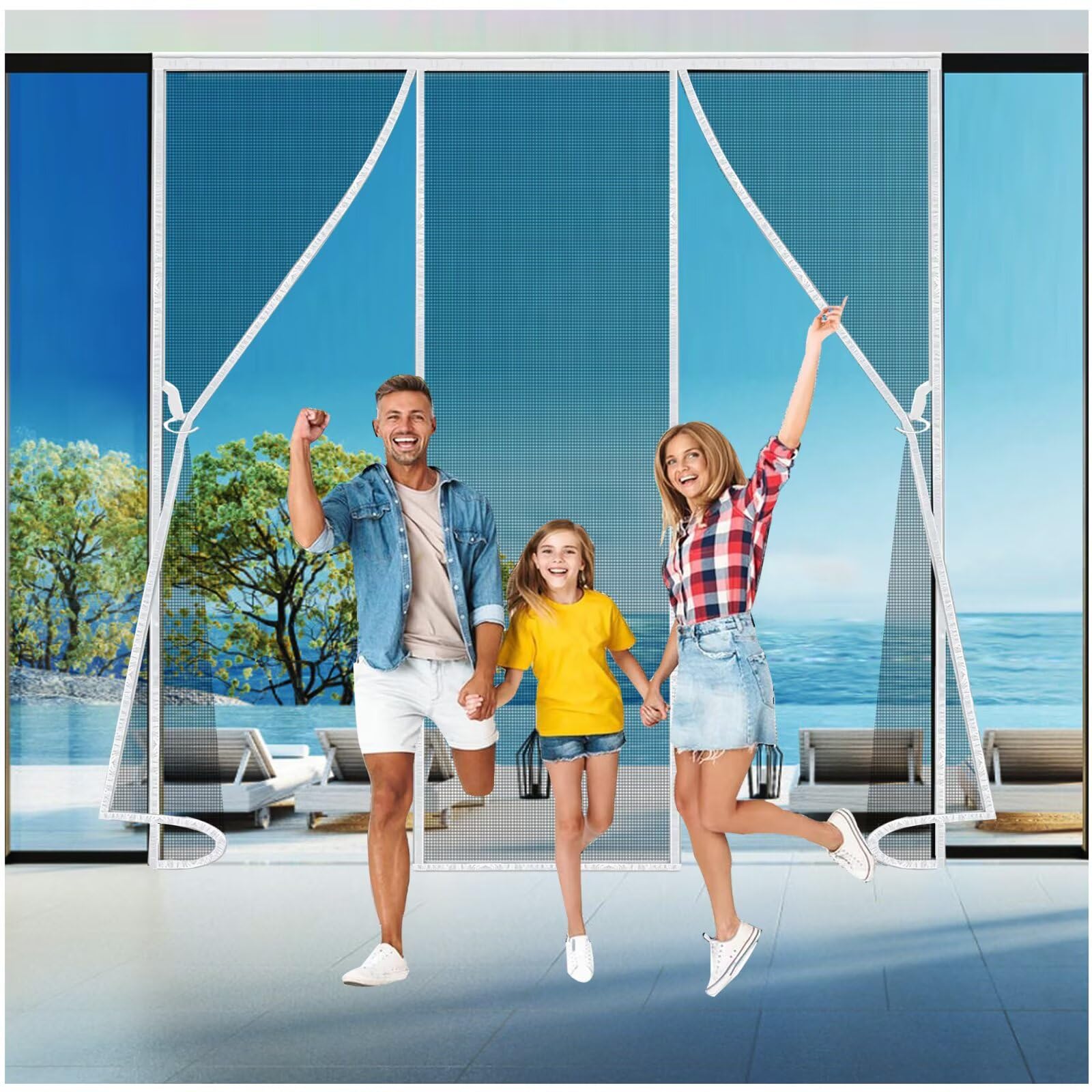 Moustiquaire sur mesure 290x300 pour porte d'entrée et grande baie vitrée